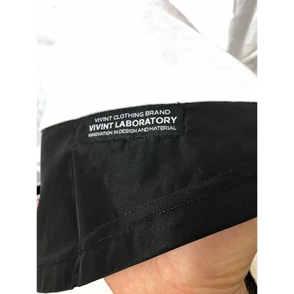 Vivint Employee White Shirt Men's XL White Drop T -Spandex blend stretch- - Picture 9 of 12